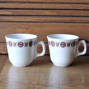 Set of 2 Vintage Restaurant Coffee Mugs Hotel Ware Ridgway Steelite Tosca Nevada